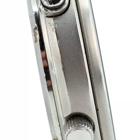 Rare 39mm Vintage Seiko Black Dial Chronograph Japan Quartz Watch Ref: 7A28-701A - Picture 5 of 10